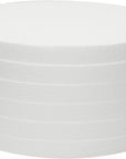 6 Pack 12X12-Inch round Foam Circles for Crafts, 1" Thick, for DIY Projects, Decorations (White)