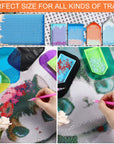 6 Pieces Diamond Painting Accessories Anti-Slip Tools Sticky Mat for Diamond Painting Sticky Gel Pad Universal Mount Holder 5.6 X 3.3 Inch for Holding Tray 5D Diamond Accessories for Adults