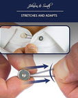 Collar Extenders/Neck Extender/Wonder Button for 1/2 Size Expansion of Men Dress Shirts, 5 +1 Pack, 3/8"