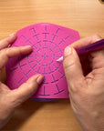 Erasable Soapstone Marker with Holder Idea for Dotting Mandala Art Guidelines on Dark Surfaces - White Grey Color