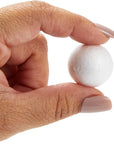 100 Pack 1 Inch Mini Foam Balls for Crafts, Smooth Polystyrene Spheres for DIY Decorations, Home Party, Classroom Spheres