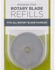 Missouri Star Universal Rotary Cutter Blades 45Mm, 5 Pack | Super Sharp Replacement Blades, Fits All Rotary Cutter Handles | Fabric Trimmer Refill for Quilting and Sewing Projects
