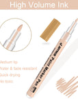 Skin Tone Acrylic Paint Pens, Paint Markers for Wood,Glass,Fabric,Rocks Painting Paint Pens (0.7Skin Tone)