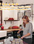 Candle Making Pouring Pot, 1500 ML/50 OZ Candle Pouring Pitcher, 304 Stainless Steel Candle Making Pitcher with Heat-Resistant Handle and Dripless Pouring Spout Design