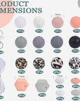 184 Pcs Silicone Beads for Keychain Making Kit, Multiple Styles and Shapes Silicone Beads Bulk Rubber Beads for Keychains Making