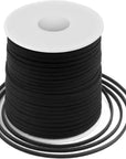 Leather String, Flat Suede Cord Faux Leather Cord Thin Leather Lace for Bracelets, Necklaces, Jewelry Making and Art Crafts (2.7 MM Brown)