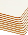 Set of 130 Unfinished Wooden Squares and Circles for Wood Burning Projects, DIY Crafts (3 Sizes/Shape)