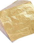100 Sheets Imitation Gold Leaf for Arts, Gilding Crafting, Decoration, 5.5 by 5.5 Inches