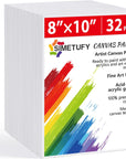 11 X 14 Inch Canvas Boards for Painting 32 Pack, Pre-Primed Blank Canvases for Painting 100% Cotton Paint Canvas for Acrylic, Oil