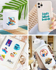 Fathers Day Stickers for Adults, 150Pcs Fathers Day Stickers Decals Decorations Bulk Gifts Set for Fathers Day Gift Cards Scrapbook Skateboard Laptop Water Bottle.