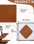 2 Pcs Wrap Cover for Heat Press Platen, 15 X 15 Inch Heat Resistant Reusable Sheets Pad Mat Pillow Protector for Sublimation Heat Pressing Machine Brown and White