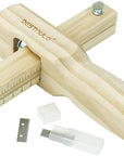Leather Tools, Leather Strip and Strap Cutter, Leather Cutting Tool, Leather Cutter Adjustable with 3 Blades