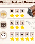 Letter Stamps, 70Pcs Alphabet Stamps for Clay, Wooden Rubber Letter Number and Symbol Stamp Set for Scrapbooking Supplies DIY Craft Card Making