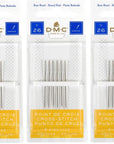 3 Pack Size 26 Cross Stitch Needles (Total 18 Needles) - New Package