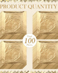 100 Sheets Imitation Gold Leaf for Arts, Gilding Crafting, Decoration, 5.5 by 5.5 Inches