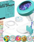 Electric Bead Spinner for Bracelet Making Kit, Clay Bead Bracelet Kit Essentials, Bead Spinner Needles Included, Easy Friendship Jewelry Bracelet Making,Applicable for Different Kind of Beads