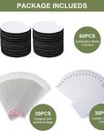 120Pcs Sublimation Blank Car Coasters Packaging for Selling,Include 60Pcs Circular 2.75 In/5Mm Blank Sublimation Coasters,30Pcs Car Coasters Display Cards and 30Pcs Hanging Self-Sealing Bags