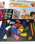 Face Painting Supplies, Face Painting Kit for Kids, Safe and Easy to Use Face Paint, Non-Toxic and Hypoallergenic Face Painting Kit Professional, Halloween Makeup Kit