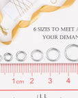 1500Pcs 304 Stainless Steel Open Jump Rings with Jewelry Rings for Jewelry Making Supplies, Jewelry Fix, Wire Wrapping, Crafts