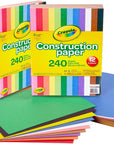 Construction Paper - 480Ct (2Pck), Bulk School Supplies for Kids, Teacher Classroom Must Have, Art Paper, Arts & Crafts