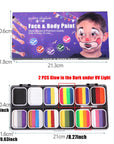 39 Colors Face Paint Kit for Kids: Professional Face Painting Kit with 6 Stencils and 13 Brushes - Water Activated Facepaint Makeup Kit - Non Toxic Face Paint for Halloween and Christmas