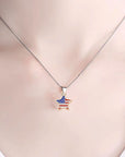 30Pcs American Flag Charms Pendant Flag Heart Star Shape Charms Patriotic Enamel Charms Craft Supplies for DIY Jewelry Making Findings Accessory