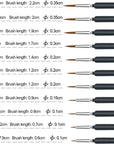 11 Pieces Fine Detail Paint Brush Miniature Small Thin Painting Brushes Kit Micro Artist Acrylic Paints Brush Set