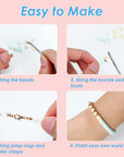 Clay Beads for Jewelry Making Kit, 28 Colors Bracelet Making Kit for Adults, Polymer Heishi Beads for Crafts Gifts