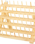 Nian Feng Braiding Hair Rack Stand for Hair Stylist, 2Pack Wooden Thread Holders for Spools of Thread, Spools Holder for Sewing Machine, Thread Racks for Spools of Thread, Sewing Organizer & Storage.