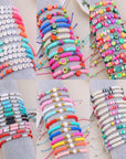 5000+Clay Beads Bracelet Making Kit, Flat round Spacer Beads Heishi for Bracelets Jewelry Making Kit Earring DIY Crafts Holiday Gift