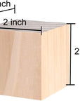 20Pcs 2 Inch Wooden Cubes Unfinished Wood Blocks for Wood Crafts, Wooden Cubes, Wood Blocks, Great for Baby Showers (20Pcs)