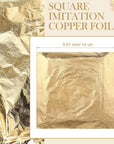 100 Sheets Imitation Gold Leaf for Arts, Gilding Crafting, Decoration, 5.5 by 5.5 Inches