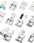 11Pcs Presser Feet, Sewing Machine Kit Household DIY Spare Parts Accessories for Sewing Machine Brother Singer Janome Toyota