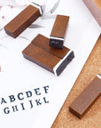 Letter Stamps, 70Pcs Alphabet Stamps for Clay, Wooden Rubber Letter Number and Symbol Stamp Set for Scrapbooking Supplies DIY Craft Card Making