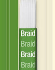 9332W Braided Elastic, 1/2-Inch by 1-1/2-Yard, White
