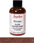 Acrylic Leather Paint Brown 4Oz