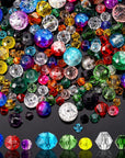 1300 Pieces Crystal Beads for Jewelry Making Crackle Glass Beads Faceted Crystal Glass Beads Bicone Crystal Beads Loose Beads Sparkly Beads for Bracelets Necklace Pendants Making Supplies