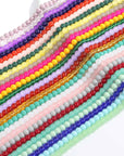 1250Pcs Glass Beads, 8Mm Round, 25 Vibrant Colors, for Bracelets, Jewelry Making, DIY Crafts