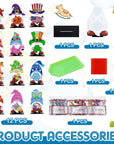 24 Pcs Magnetic Diamond Painting Interchangeable Gnome Stand Decor DIY Holiday Seasonal Tiered Tray Decoration with Magnet Pieces Detachable Fall Desk Decorations for Office Home