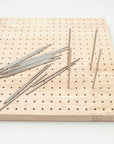 9.25" Crochet Blocking Board with 20 Pins with 25Pcs Steel Pins, Blocking Board for Crochet Knitting and Crochet Projects