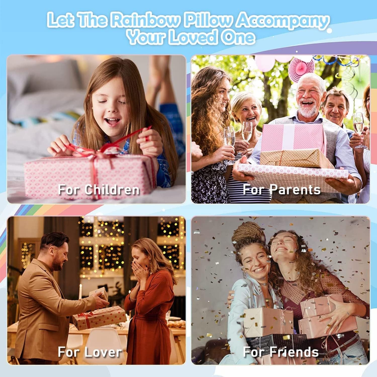 Plush Craft Rainbow Pillow, Fabric by Number Art & Crafts, No Sewing, Making Your Own DIY Rainbow Pillow, Kids Project, Learning Fun, Ages 5+