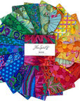 Kaffe Fassett Classics plus Rainbow 5" Charm Pack for Free Spirit Fabrics 42 5" Fabric Squares