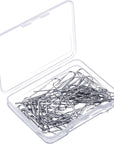 200 Pieces High Temperature Nichrome Wire Jump Rings, 21 Gauge with a Plastic Storage Box, U Hanger Hooks for Hobbyists DIY Pendant, Ceramic Ornaments, Fusing in Glass