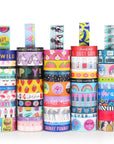 50 Rolls Washi Tape Set, Decorative Adhesive Tape for Scrapbook, Arts & Crafts, Journals, and Planners, Each Rolls 5Yd Total 250Yd (Pink)