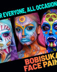 Face Body Paint, 15 Color Professional Face Painting Palette for Art Theater Halloween Party Cosplay Clown Sfx Makeup for Women Adults, Non-Toxic Washable