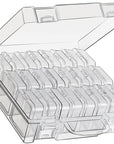 Bead Organizer Box, 24 Slots Diamond Painting Bead Storage Containers, Diamond Painting Art Accessories Boxes Craft Bead Storage Box Organizer Bead Organizers and Storage for Rhinestones (1 Pack)