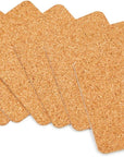 50 Pack Square Self Adhesive Cork Board Backings for DIY Crafts, Projects, Customizable Cork Tiles, Cork Squares for Coasters, Decor (1.5 Mm Thick, 3.7 in Length)