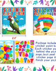 2PCS Sticker Books for Kids Ages 4-8 Pet Multicolor Themed Designs Party Gift Create 22 Pictures