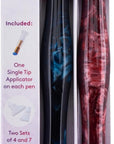 Premium Drill Pen, Comfortable Diamond Painting Pen, Diamond Art Accessories and Tools, 2 Pack, Frosted Red Velvet & Blue Licorice Swirl