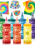 20 Colors Tie Dye Kit, Tie Dye Shirt DIY Fabric Dye for Women, Kids, Men, with Rubber Bands, Great for Family Friends Group Party Supplies